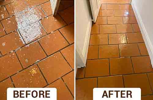 Before After Tile Cleaning work